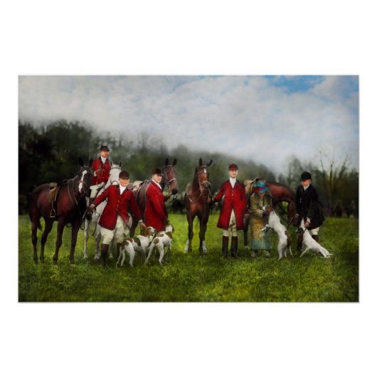 Hunter - De vossenjacht - Tally-ho 1924 Perfect Poster (Voorkant)