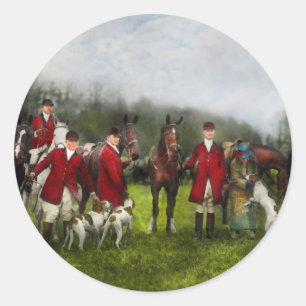 Hunter - De vossenjacht - Tally-ho 1924 Ronde Sticker