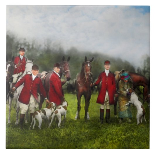 Hunter - De vossenjacht - Tally-ho 1924 Tegeltje (Voorkant)