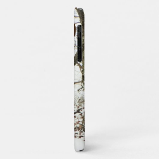 Hunter Deer in de sneeuw met monogram Camo Case-Mate iPhone Case (Achterkant/links)