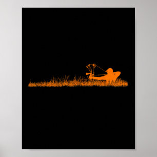 Hunter deer Mule Elk Bow Hunting Acces Poster
