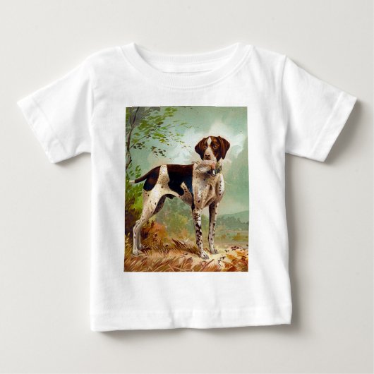 Hunter dog met vogel in de mond (Voorkant)