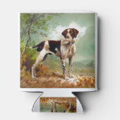 Hunter dog met vogel in de mond blikjeskoeler (Achterkant)