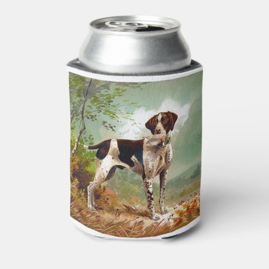 Hunter dog met vogel in de mond blikjeskoeler (Blikje Achterkant)