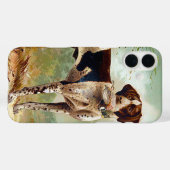 Hunter dog met vogel in de mond Case-Mate iPhone case (Achterkant (horizontaal))