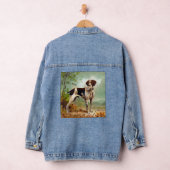 Hunter dog met vogel in de mond denim jacket (Hangar)