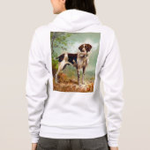 Hunter dog met vogel in de mond hoodie (Achterkant)