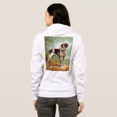 Hunter dog met vogel in de mond hoodie (Achterkant volledig)