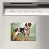 Hunter dog met vogel in de mond magneet (Insitu (Vaatwasser))