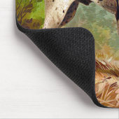 Hunter dog met vogel in de mond muismat (Hoek)