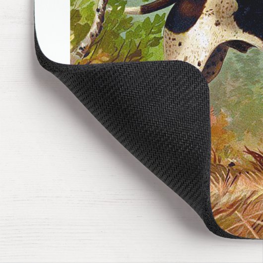 Hunter dog met vogel in de mond muismat (Hoek)