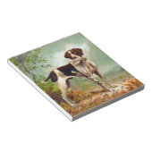 Hunter dog met vogel in de mond notitieblok (Schuin)