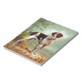 Hunter dog met vogel in de mond notitieblok (Linkerzijde)