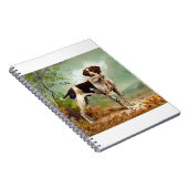 Hunter dog met vogel in de mond notitieboek (Rechterzijde)