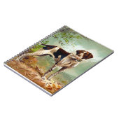 Hunter dog met vogel in de mond notitieboek (Linkerzijde)