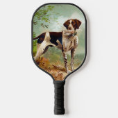 Hunter dog met vogel in de mond pickleball paddle (Voorkant)