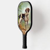 Hunter dog met vogel in de mond pickleball paddle (Links)