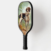 Hunter dog met vogel in de mond pickleball paddle (Links)