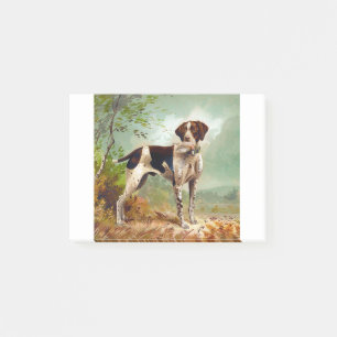 Hunter dog met vogel in de mond post-it® notes