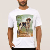 Hunter dog met vogel in de mond t-shirt (Voorkant)