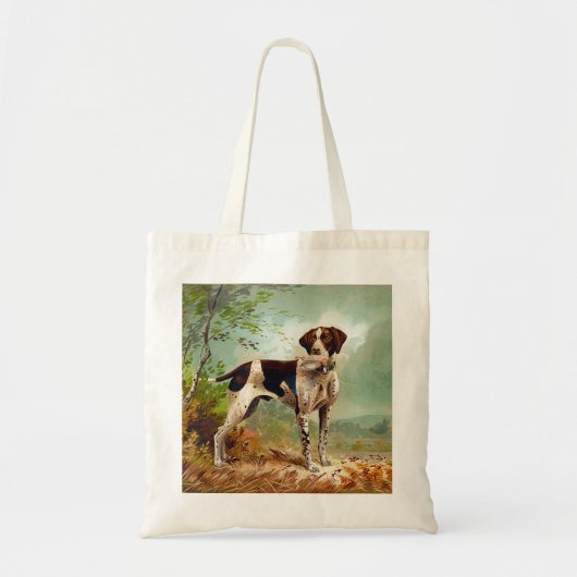 Hunter dog met vogel in de mond tote bag (Voorkant)