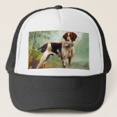 Hunter dog with bird in mouth trucker pet (Voorkant)