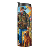 Hunter Dogs Autumn River Scene Thermosbeker (Geroteerd rechts)