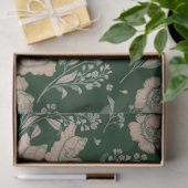 Hunter en Coral Pink Inked Blossom Tissuepapier (Geschenk)