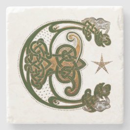 Hunter en Gold Celtic Stenen Onderzetter