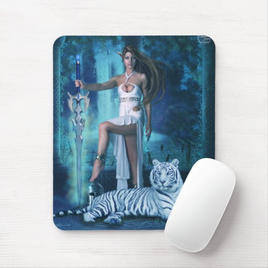 Hunter en Pet Tiger 1 (Mousepad) Muismat (Met muis)