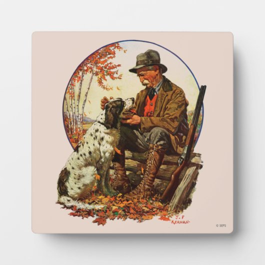 Hunter en Spaniel Fotoplaat (Voorkant)