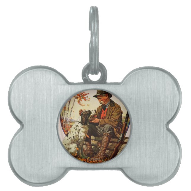 Hunter en Spaniel Huisdieren Naamplaatje (voorkant)