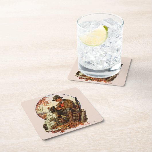 Hunter en Spaniel Kartonnen Onderzetters (Insitu)