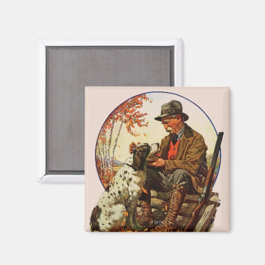 Hunter en Spaniel Magneet (Voorkant / Achterkant)