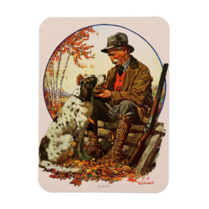 Hunter en Spaniel Magneet