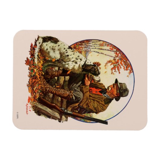 Hunter en Spaniel Magneet (Horizontaal)