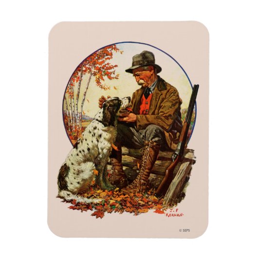 Hunter en Spaniel Magneet (Verticaal)