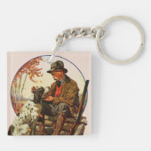 Hunter en Spaniel Sleutelhanger (Achterkant)