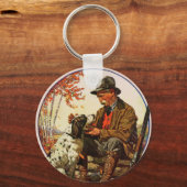 Hunter en Spaniel Sleutelhanger (Voorkant)