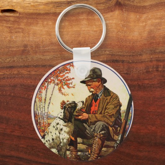 Hunter en Spaniel Sleutelhanger (Voorkant)