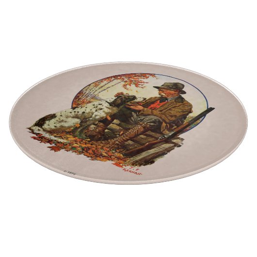 Hunter en Spaniel Snijplank (Hoek)