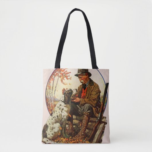 Hunter en Spaniel Tote Bag (Voorkant)