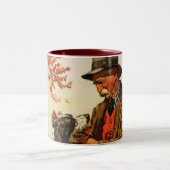 Hunter en Spaniel Tweekleurige Koffiemok (Center)