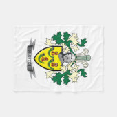 Hunter Family Crest Coat of Arms Fleece Deken (Voorkant (Horizontaal))
