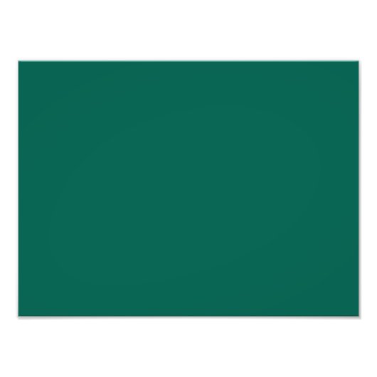 Hunter Forest Green - Aangepaste kleurenachtergron Foto Afdruk (Voorkant)