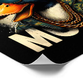 Hunter Fowl Mouth Eend Jagen Goose Hunt Funny Du Poster (Hoek)