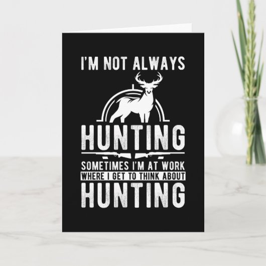 Hunter Gift Deer Kaart (Voorkant)