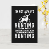 Hunter Gift Deer Kaart (Gele Bloem)