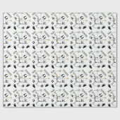 Hunter gift wrap, boegjacht, verpakkingspapier cadeaupapier (Vlak)