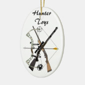 Hunter giften, jagers, ornament, Hunter Toys Keramisch Ornament (Links)